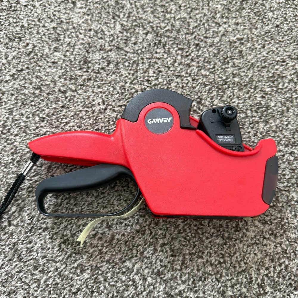 Red Garvey 2212 Price Gun Labeler GF2212-08001 2212-8 G Series